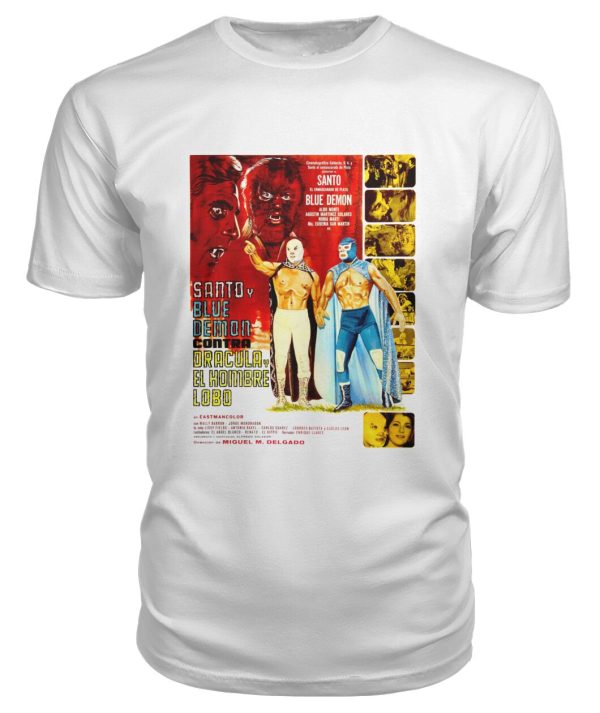 Santo and Blue Demon vs. Dracula and the Wolf Man (1973) t-shirt