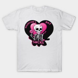 Skeleton Valentine’s Day sucks T-Shirt