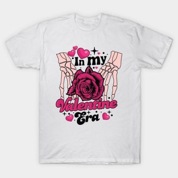 Skeleton hand rose in my Valentine Era T-Shirt