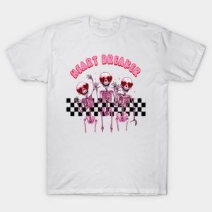 Skeletons heart breaker Valentine’s Day T-Shirt