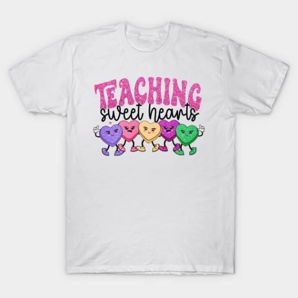 Teaching sweet hearts Valentine 2024 T-Shirt