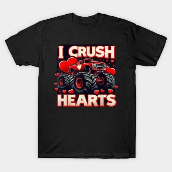 Truck I crush hearts Valentine’s Day T-Shirt