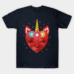 Unicorn heart Valentine’s Day T-Shirt