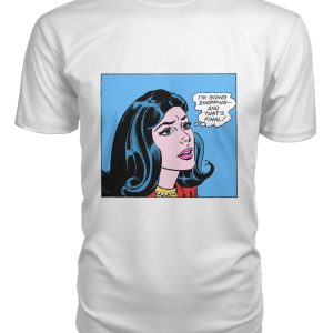 Vintage comic pop art going shopping shirt