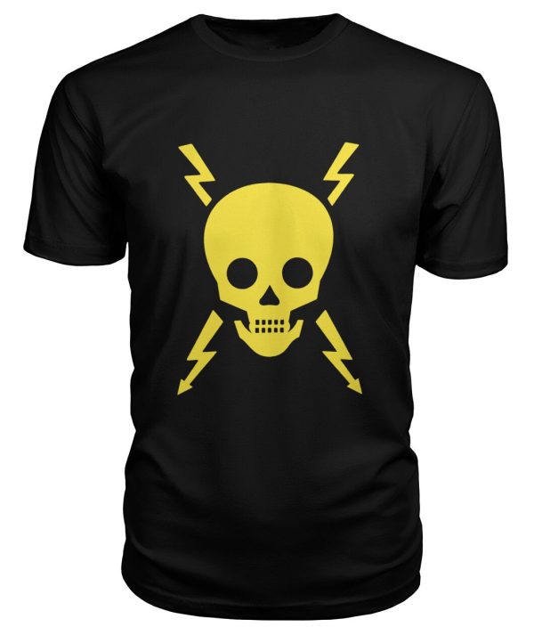 Vintage electrical danger skull shirt