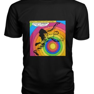 Vintage horror comic pop art pinwheels exploded in my brain t-shirt