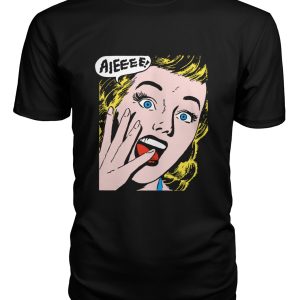 Vintage horror comic – woman screaming AIEEEE! shirt