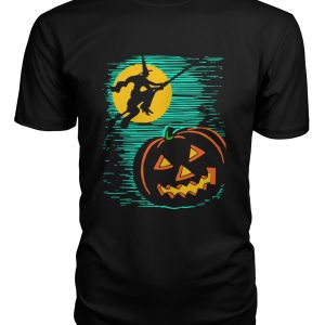 Vintage illustration – Halloween witch and pumpkin shirt