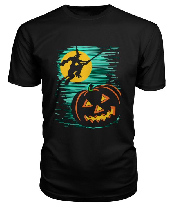 Vintage illustration – Halloween witch and pumpkin shirt