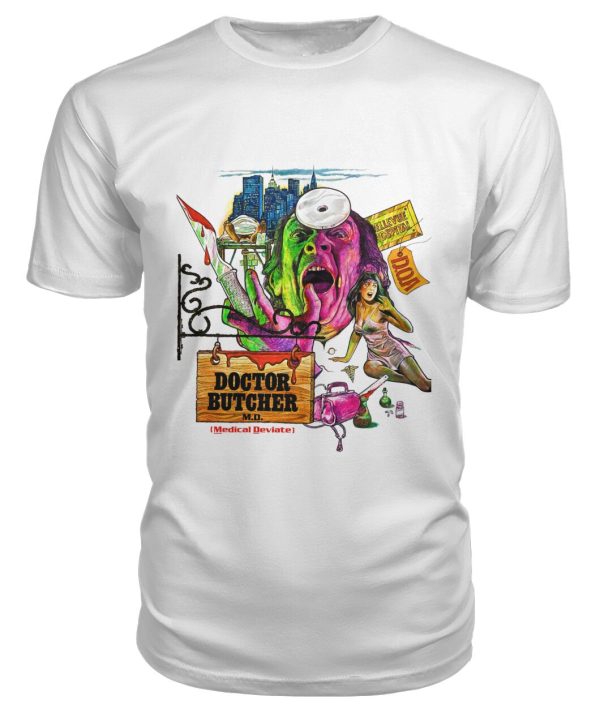 Zombie Holocaust (1980) Doctor Butcher t-shirt