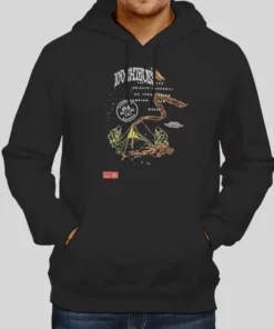100t No Camping Hoodie Two Side 1