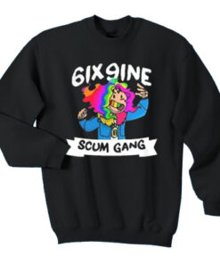 6ix9ine Scum Gang Hip Hop Cartoon Sweatshirt 1