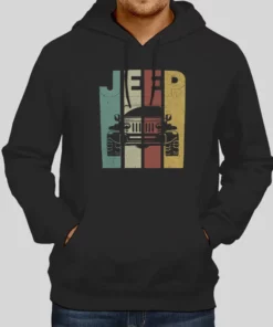 90s Retro Vintage Jeep Hoodie 1