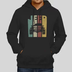 90s Retro Vintage Jeep Hoodie 1