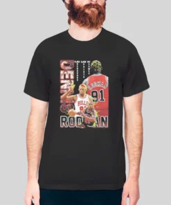 90s Vintage Basketball Dennis Rodman Hoodie 3