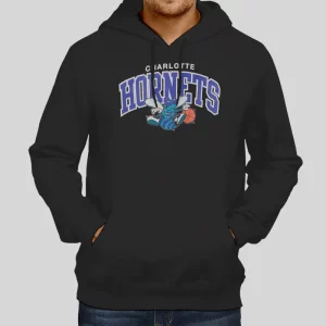 90s Vintage Charlotte Hornets Hoodie