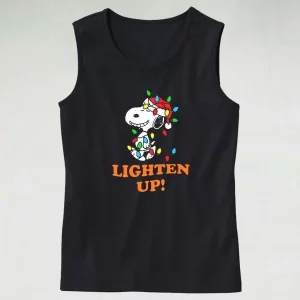 Aesthetic Tank Top Snoopy Christmas Lighten Up X Mas Gifts 3