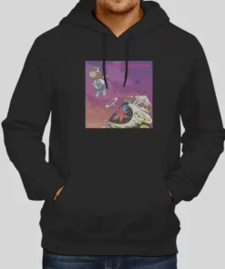Album Cover Kanye Graduation Bear Hoodie 1