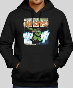 All Caps Madbillain Mf Doom Green Hoodie 1