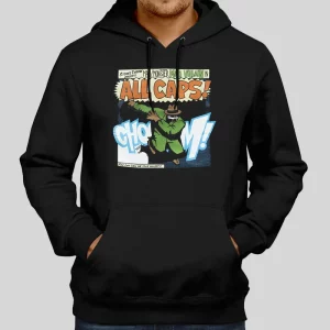 All Caps Madbillain Mf Doom Green Hoodie 1