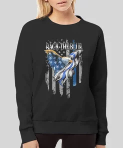 American Flag Back The Blue Hoodie 3 American Flag Back The Blue Hoodie 4