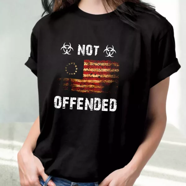 American Victory 1776 Retro Not Offended Vetrerans Day T Shirt