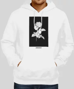 Amour Artist Union Pink Rose Hoodie 1