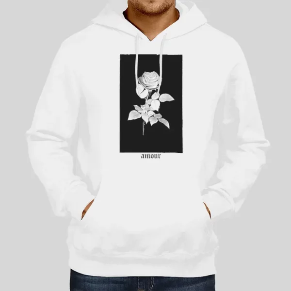 Amour Artist Union Pink Rose Hoodie