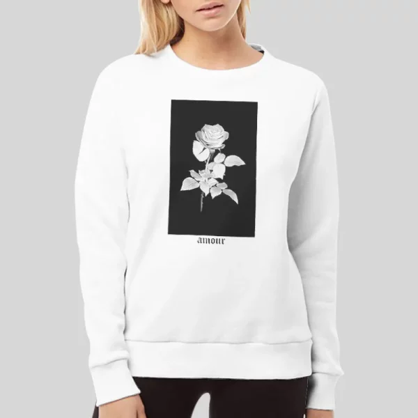 Amour Artist Union Pink Rose Hoodie