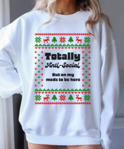 Anti Social Ugly Christmas Sweatshirt 1