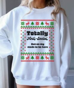 Anti Social Ugly Christmas Sweatshirt 2
