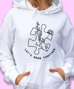 Autism Awareness Let's Grow Together Day Earth Day Hoodie 1 Autism Awareness Lets Grow Together Day Earth Day Hoodie 2