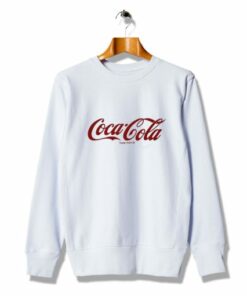 Awesome Cheap White Coca Cola Vintage Sweatshirt 2