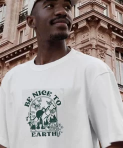 Be Nice To Earth Casual Earth Day T Shirt 3