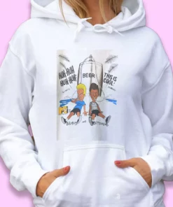 Beavis and Butt Head Drinking Beer Thanksgiving Hoodie 1 Beavis and Butt Head Drinking Beer Thanksgiving Hoodie 2