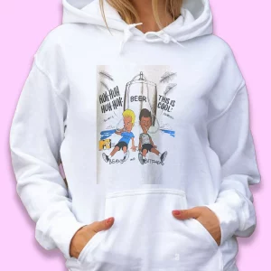 Beavis and Butt Head Drinking Beer Thanksgiving Hoodie