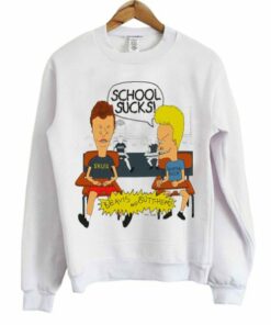 Beavis and Butthead school sucks Sweatshirt 1