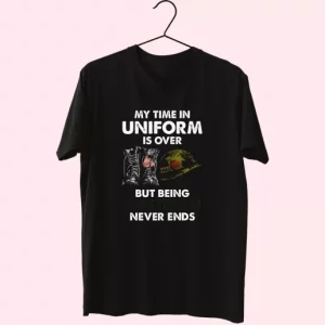 Being A Veteran Never Ends Vetrerans Day T Shirt 4