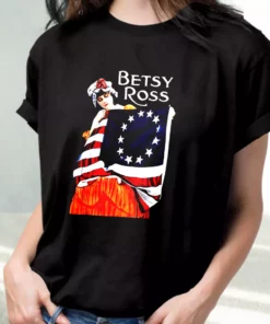 Betsy Ross American Flag 1776 Art Vetrerans Day T Shirt 1 Betsy Ross American Flag 1776 Art Vetrerans Day T Shirt 2