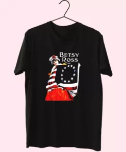 Betsy Ross American Flag 1776 Art Vetrerans Day T Shirt 3 Betsy Ross American Flag 1776 Art Vetrerans Day T Shirt 4