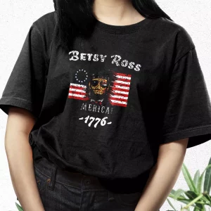 Betsy Ross American Victory 1776 Abraham Lincoln Vetrerans Day T Shirt 3