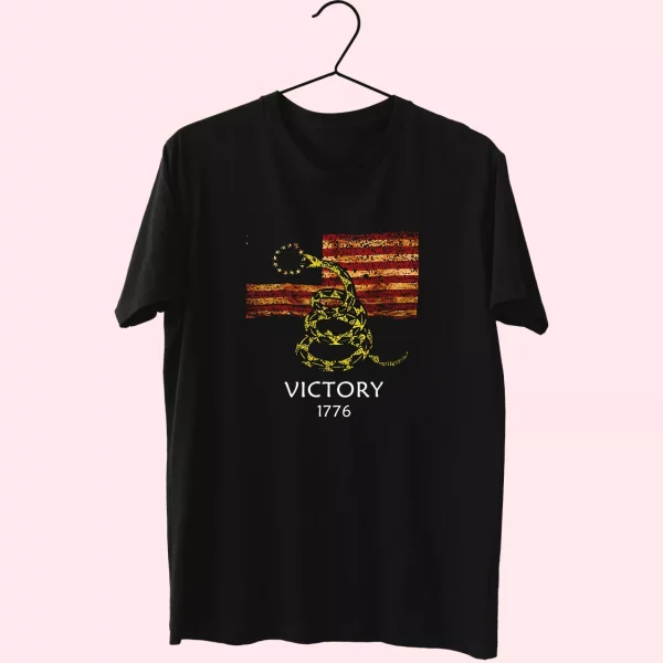 Betsy Ross Flag American Victory 1776 Vetrerans Day T Shirt