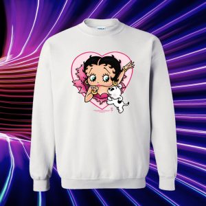 Betty Boop – I Love Betty Sweatshirt adm