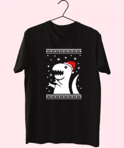 Big Trex Santa T Shirt Xmas Design 1