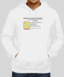Bikini Bottom Spongebob Driver License Hoodie 1
