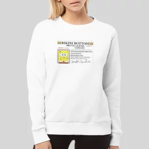 Bikini Bottom Spongebob Driver License Hoodie 3