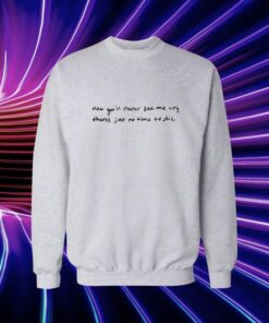 Billie Eilish Lyrics Glock Tucked Sweatshirt 2