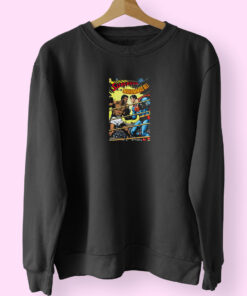 Blanc Muhammad Ali Vs Superman Parody Sweatshirt Design 1