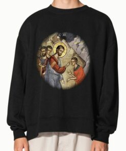 Blind Man in a temple Sweatshirt 2