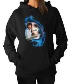 Bob Ross Galaxy Painting Graphic Bob Ross Hoodie 1
